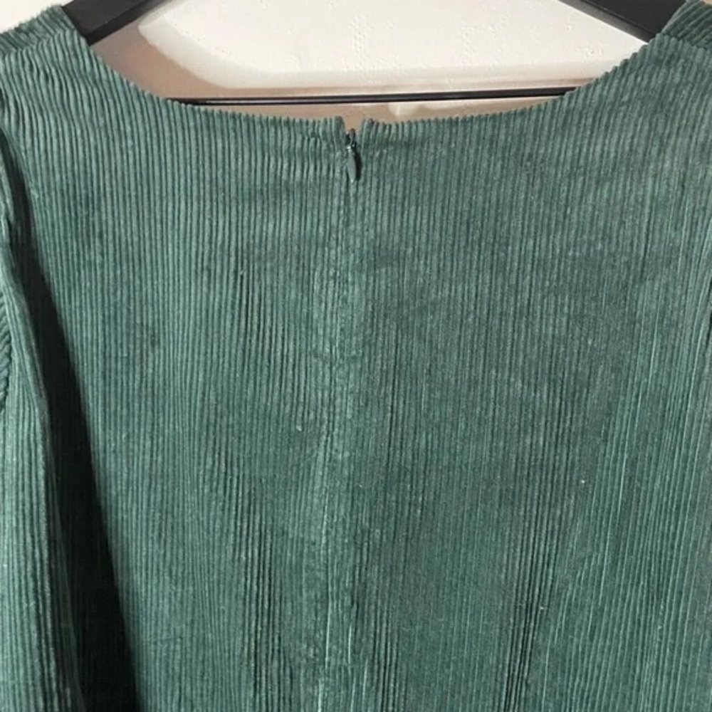 Madewell Plus Aidy Corduroy Square Neck Tiered Dress - Picture 10 of 13